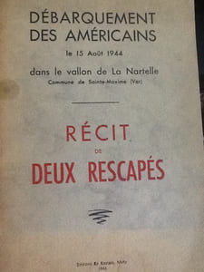 debarquement des americains le 15 aout 1944 dans le vallon de la nartelle " recit de deux rescapes "