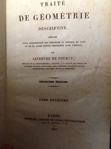 traite de geometrie descriptive tome 2 uniquement