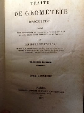 traite de geometrie descriptive tome 2 uniquement. lefebure de fourcy