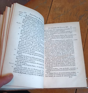 JOURNAL HISTORIQUE, OU FASTES DU REGNE DE LOUIS XV, SURNOMME LE BIEN-AIME. 