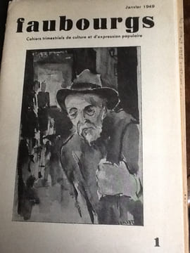 faubourgs cahiers trimestriels de culture et d'expression populaire N° 1. fernand henry