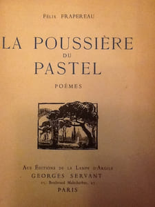 la poussiere du pastel poème frontispice de roger oberkampf