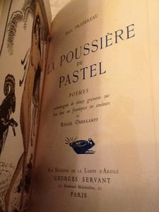 la poussiere du pastel poème frontispice de roger oberkampf