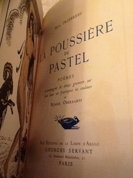 la poussiere du pastel poème frontispice de roger oberkampf. felix frapereau