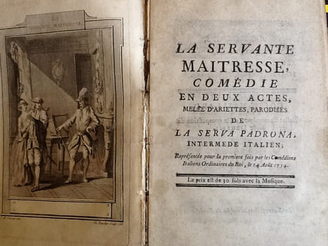 la servante maitresse comedie en deux actes melee d'ariettes, parodiees de la serva padrona, intermede italien, representee pour la premiere fois par ...
