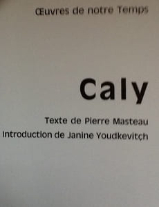oeuvres de notre temps
Caly 