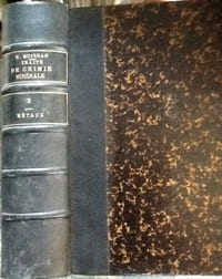 TRAITÈ DE CHIMIE MINÈRALE volume 3 uniquement
MOISSAN Henri Prix NOBEL de CHIMIE en 1906 ( Sous la direction de )