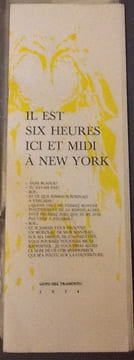 il est six heures ici et midi a new york. leo ferre