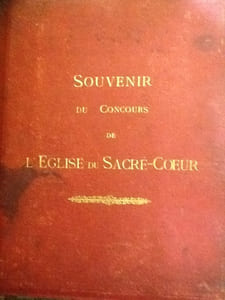 souvenir du concours de l'eglise du Sacre-coeur juillet 1874