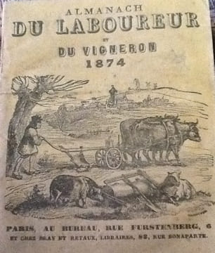 Almanach du laboureur et du vigneron pour l'année 1874 et 1887. collectif
