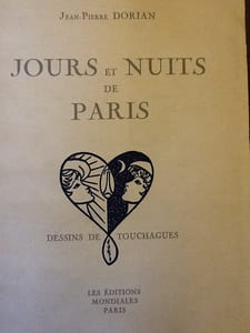 jours et nuits de Paris Prix De La Chronique Parisienne 1948-1949. Précédés De La Vie Parisienne De Henry De Montherlant.
