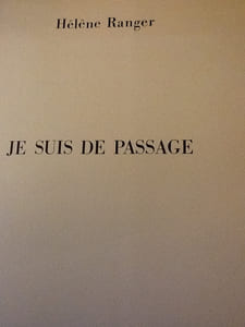 je suis de passage