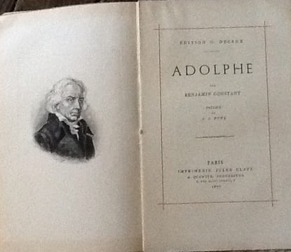 adolphe preface a.j Pons
avec frontispice. constant benjamin