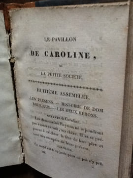 le pavillon de Caroline ou La petite Societe En 3 volumes. delafaye brebier julies