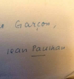 les fleurs de tarbes ou la terreurs dans les lettres.
PAULHAN (Jean).
Edité par Gallimard, Paris, 1941