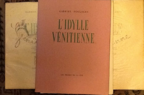l'idylle venitienne
illustrees traynier Jean. soulages