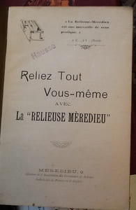chez soi reliez tout vous-même avec la "relieuse meredieu" 
industriels de France et d'Algerie