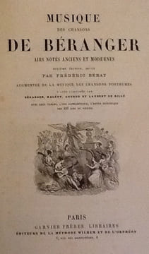 musique des chansons de beranger
airs notes anciens et modernes ... berat frederic