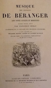 musique des chansons de beranger
airs notes anciens et modernes ..