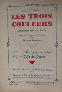collection les trois couleurs. revue les trois couleurs