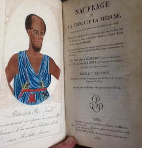 Naufrage de la Frégate La Méduse faisant partie de l’expédition du Sénégal en 1816 ; Relation contenant les événemens qui ont eu lieu sur le Radeau, dans le désert de Sahara, à Saint-Louis et au camp de Daccard ; suivie d’une Examen sous les rapports agricoles de la partie occidentale de la côte d’Afrique, depuis le Cap-Blanc jusqu’à l’embouchure de la Gambie. Seconde édition, entièrement refondue et augmentée des notes de M. Brédit, Ingénieurs des Mines.