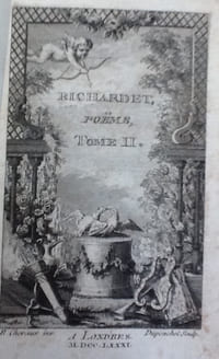 Richardet, poëme.
Cazin (FORTIGUERRI Niccolo, dit Carteromaco )
Edité par A Londres, 1781., 1781