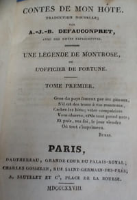 contes mon hote traduction nouvelle de A-J-B Defauconpret