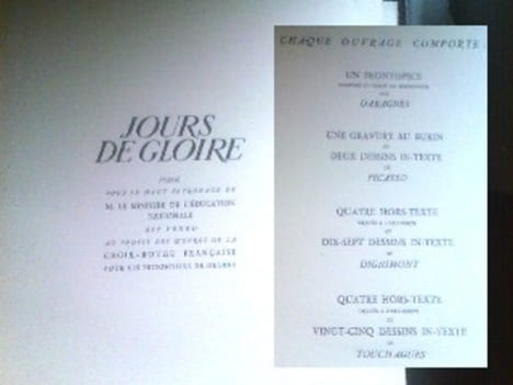 Jours de Gloire. Histoire de la Libération de Paris. Pour cet ouvrage: M. le Général Koenig pour la Préface. Paul Eluard pour le Poème. Paul Valéry, ...