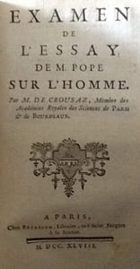 Les principes de la morale et du gout, traduit de l'anglais de M. Pope.
Pope Alexander, du Resnel, de Crousaz
nouvelle edition augmentee de la boucle de cheveux enlevee
Poeme heroi-comique
