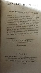 ANNALES DU MUSEE ET DE L' ECOLE MODERNE DES BEAUX-ARTS. TOME PREMIER : RECUEIL DE GRAVURES AU TRAIT. 