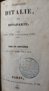 campagne d' Italie par Bonaparte