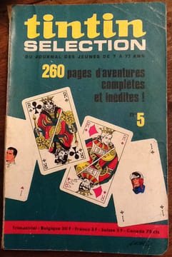 tintin selection des super - jeunes de 7 a 77 ans lots de 6 livres ( N°5, N°6, N° 8, N°11, N°14 et N°19). tintin