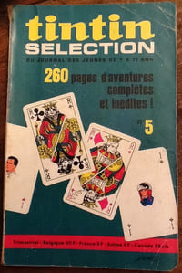 tintin selection des super - jeunes de 7 a 77 ans lots de 6 livres ( N°5, N°6, N° 8, N°11, N°14 et N°19)