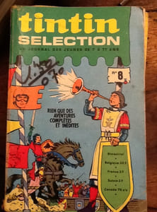 tintin selection des super - jeunes de 7 a 77 ans lots de 6 livres ( N°5, N°6, N° 8, N°11, N°14 et N°19)