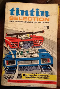tintin selection des super - jeunes de 7 a 77 ans lots de 6 livres ( N°5, N°6, N° 8, N°11, N°14 et N°19). tintin