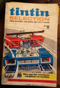 tintin selection des super - jeunes de 7 a 77 ans lots de 6 livres ( N°5, N°6, N° 8, N°11, N°14 et N°19)