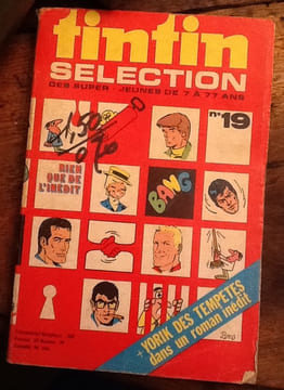 tintin selection des super - jeunes de 7 a 77 ans lots de 6 livres ( N°5, N°6, N° 8, N°11, N°14 et N°19). tintin