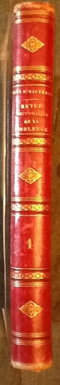 Revue historique de la noblesse. Tome premier.