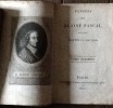 pensees de blaise pascal. blaise pascal