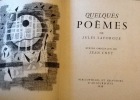 Quelques poèmes.
.  Jules Laforgue illustrateur : jean couy
