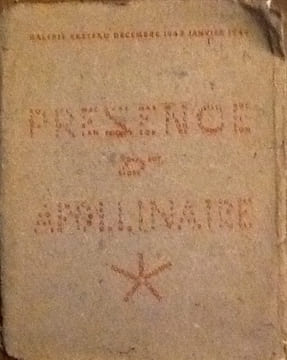 presence apollinaire. galerie Breteau