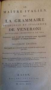Le maître italien ou la grammaire francoise et iltalienne 