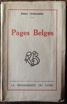 Pages belges. VERHAEREN Emile