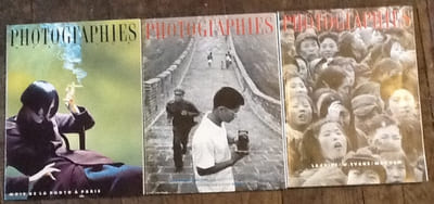 photographies magazine 
N° 8-11 et 18 les 3 magazines
