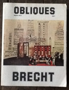  Obliques, numero 20-21; Brecht
