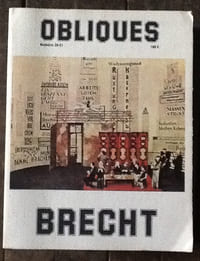  Obliques, numero 20-21; Brecht