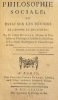 Philosophie Sociale; ou essai sur les devoirs de l'homme et du citoyen. Paris, Berton, 1783. In-8, pleine basane, le dos à nerfs orné.
. l'abbe ...