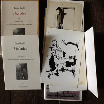 3 BALADES.
Texte de Didier Levy.
PHOTOGRAPHIES DE JEAN- MARIE DEL MORAL. . PASCAL BAZILE Didier Lévy