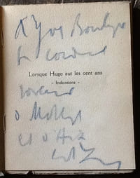 Lorsque Hugo eut les Cent Ans.
indications