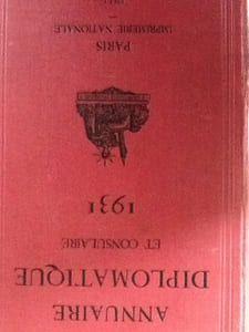 Annuaire diplomatique et consulaire de la République Française pour 1933